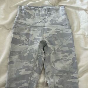Lululemon White Camo Leggings